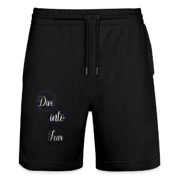Birthday Adventure Activities Fun Quote - Stanley/Stella Trainer Unisex Organic Jogging Shorts - black - Front - Nik (191cm) & Marisol (170cm)
