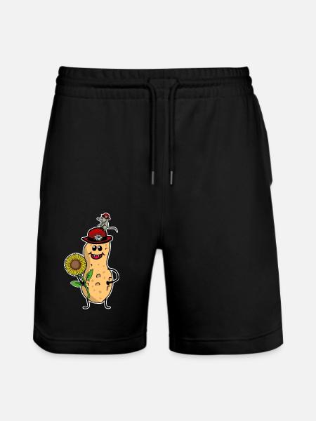 Peanut Peanuts Birthday Birthday Gift - Stanley/Stella Trainer Unisex Organic Jogging Shorts - black