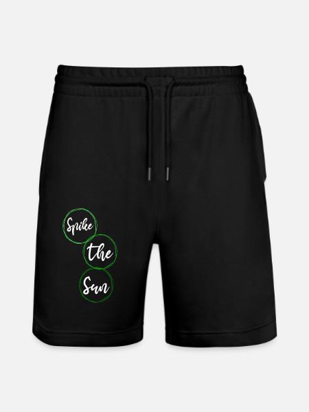 beach volleyball techniques present - Stanley/Stella Trainer Unisex Organic Jogging Shorts - black