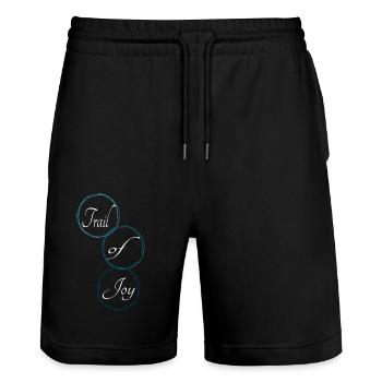mountain biking destinations ultimate bliss joke - Stanley/Stella Unisex Bio Joggingshorts Trainer  - Schwarz - Vorne - Nik (191cm) & Marisol (170cm)