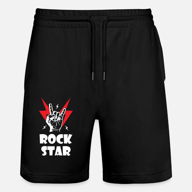 Stars du rock - Short de jogging bio TRAINER Stanley/Stella unisexe - noir