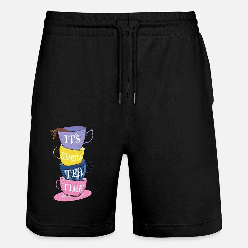 C’est toujours l’heure du thé - Short de jogging bio TRAINER Stanley/Stella unisexe - noir
