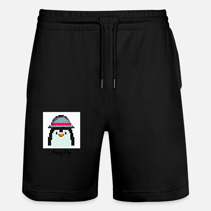 Happy day pingouin - Short de jogging bio TRAINER Stanley/Stella unisexe - noir
