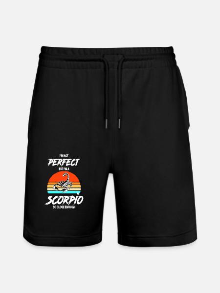 Sternzeichen Skorpion - Stanley/Stella Unisex Bio Joggingshorts Trainer  - Schwarz