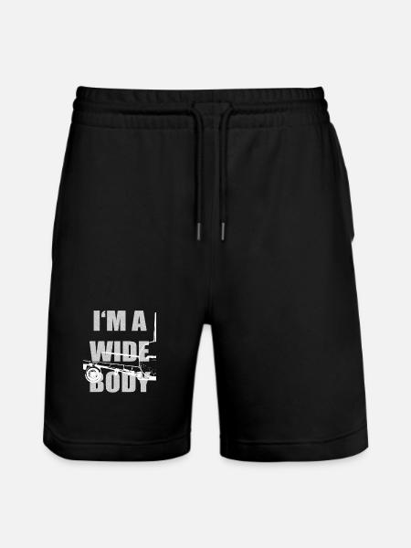 Widebody avion - Short de jogging bio TRAINER Stanley/Stella unisexe - noir