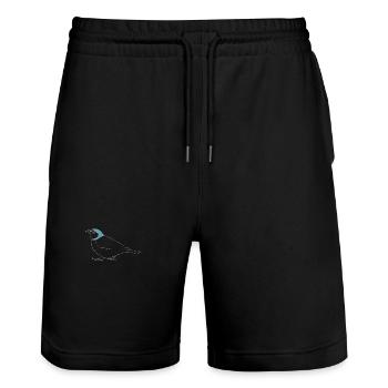 Buchfink - Short de jogging bio TRAINER Stanley/Stella unisexe - noir - Devant - Nik (191cm) & Marisol (170cm)