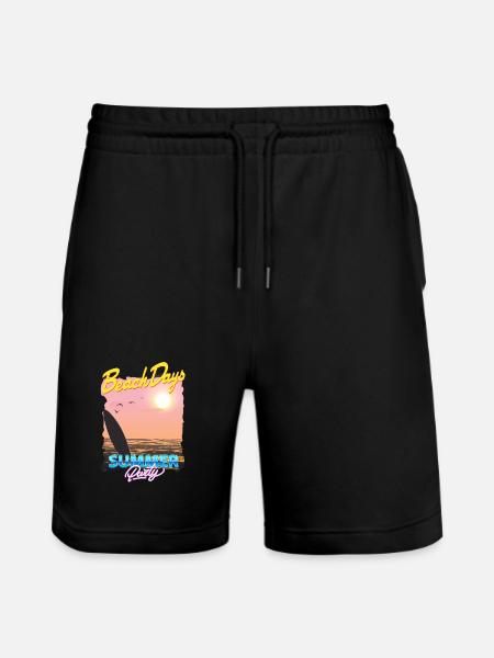 Summer Party - Stanley/Stella Trainer Unisex Organic Jogging Shorts - black