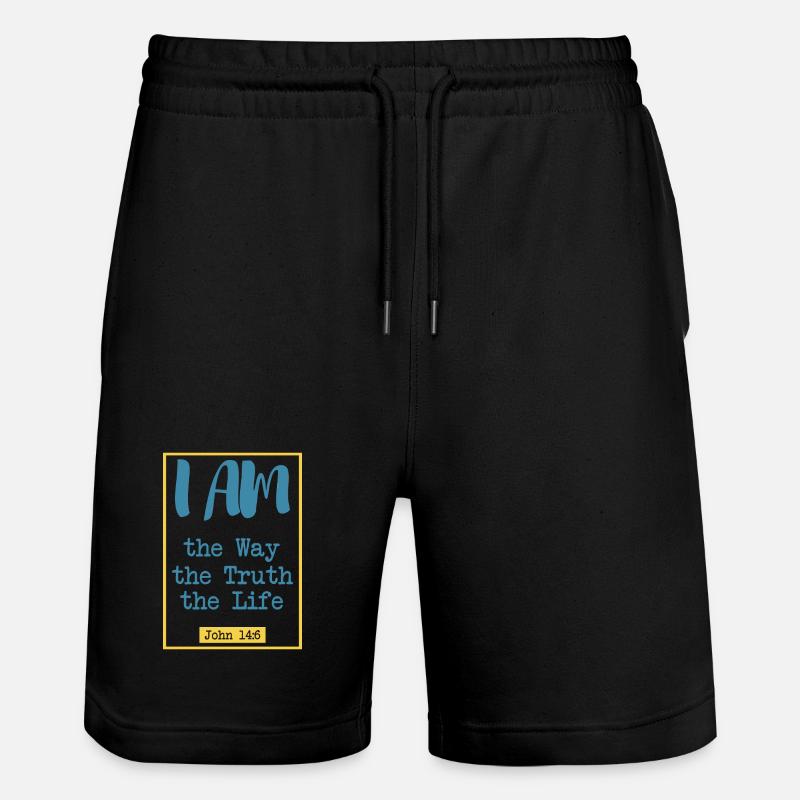 Le chemin, la vérité, la vie - Short de jogging bio TRAINER Stanley/Stella unisexe - noir