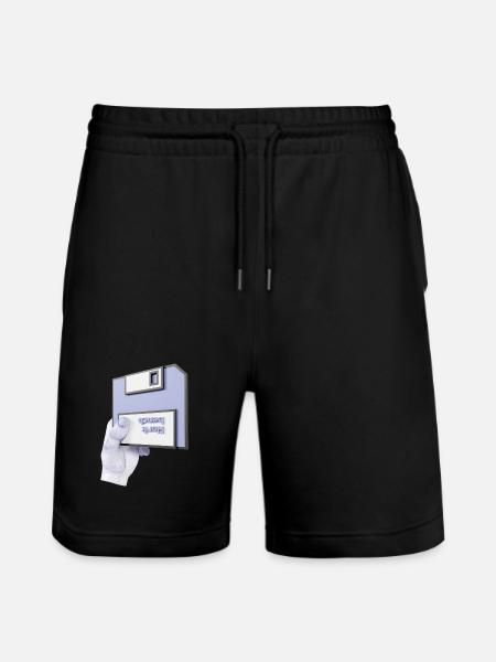 établi 3D - Short de jogging bio TRAINER Stanley/Stella unisexe - noir