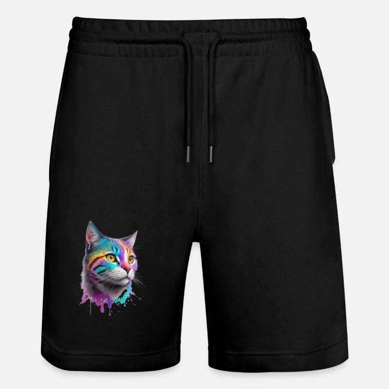 Chat - Short de jogging bio TRAINER Stanley/Stella unisexe - noir