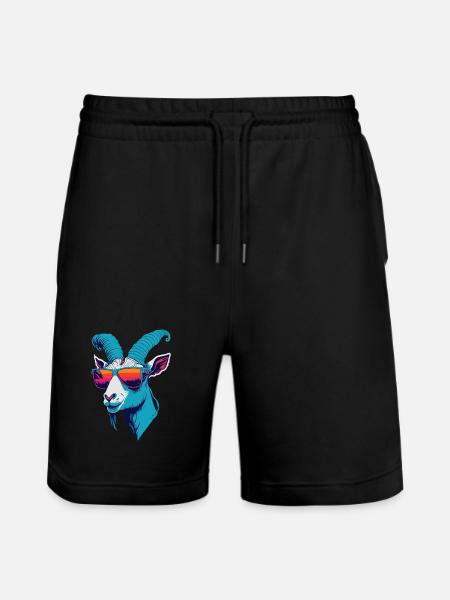Goat Rebellion - Stanley/Stella Trainer Unisex Organic Jogging Shorts - black