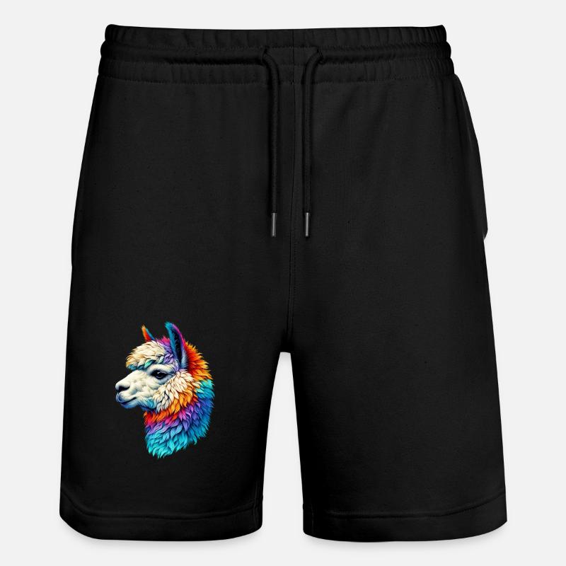 Alpaca - Stanley/Stella Trainer Unisex Organic Jogging Shorts - black