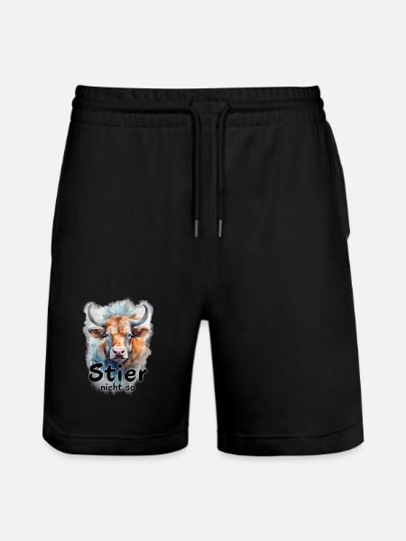 Taurus (me) not so (on) - Stanley/Stella Trainer Unisex Organic Jogging Shorts - black