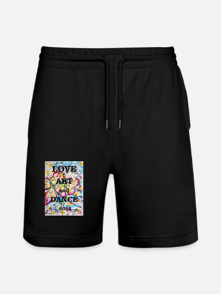 Blumenmädchen - Stanley/Stella Unisex Bio Joggingshorts Trainer  - Schwarz