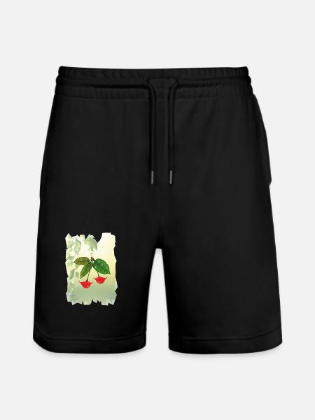 Lippenbeeren - Stanley/Stella Unisex Bio Joggingshorts Trainer  - Schwarz