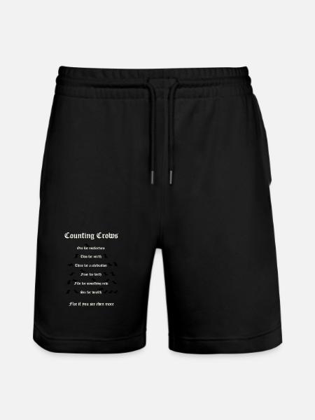 Crow Counting - Stanley/Stella Unisex Bio Joggingshorts Trainer  - Schwarz