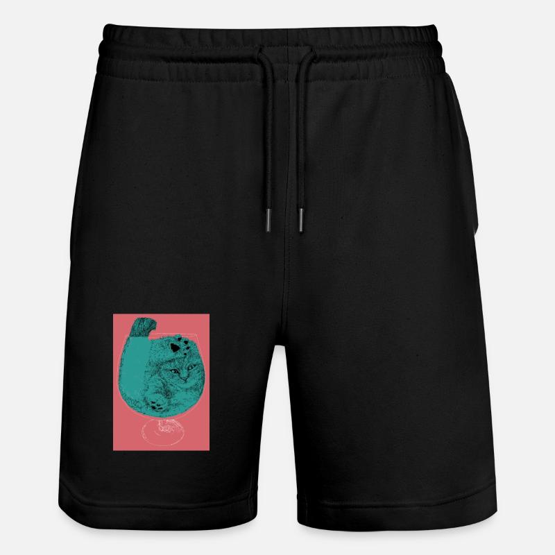 COCKTAIL CHATON - Short de jogging bio TRAINER Stanley/Stella unisexe - noir