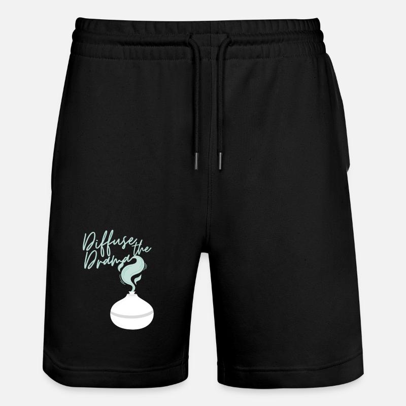Diffuse the Drama - Stanley/Stella Trainer Unisex Organic Jogging Shorts - black