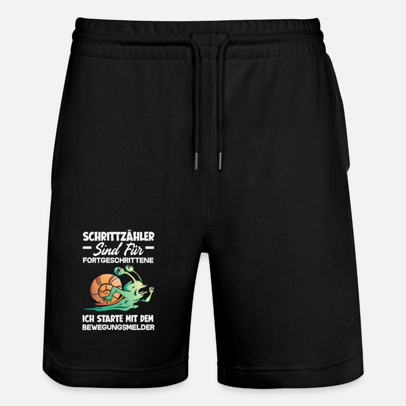 Podomètre? J’utilise le détecteur de mouvement - Short de jogging bio TRAINER Stanley/Stella unisexe - noir