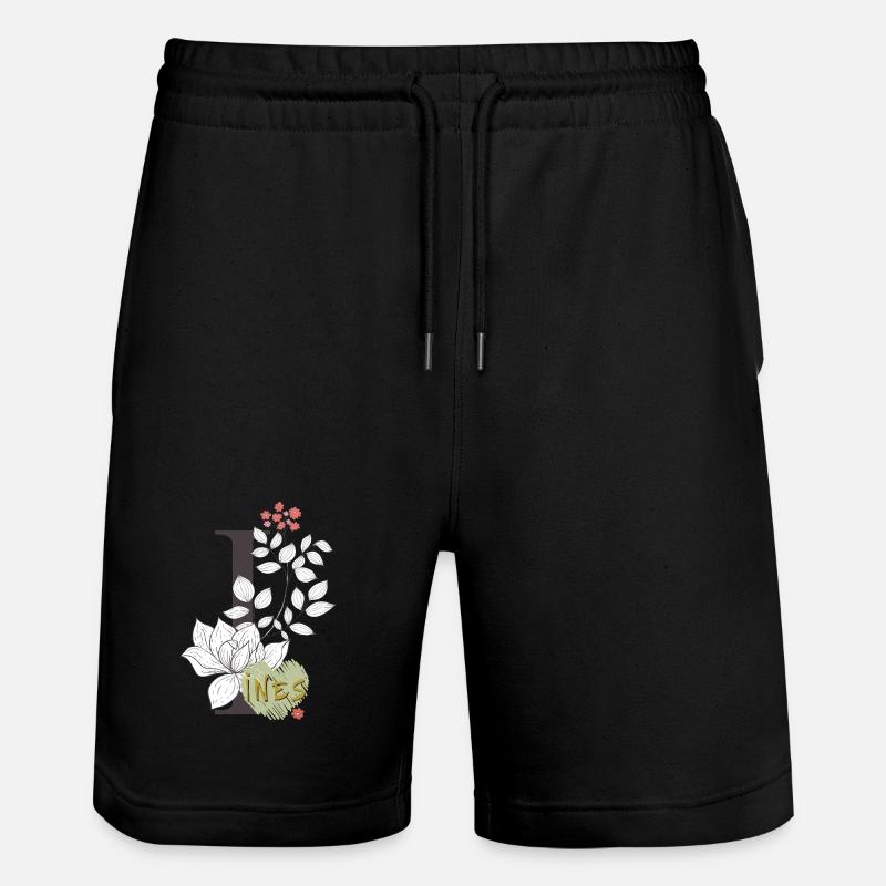 Lettre I Ines - Short de jogging bio TRAINER Stanley/Stella unisexe - noir