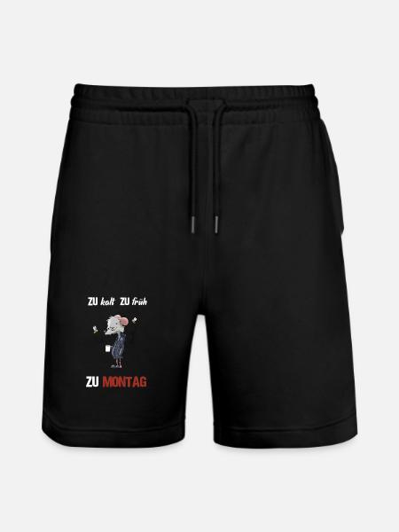 mad Monday - Stanley/Stella Trainer Unisex Organic Jogging Shorts - black