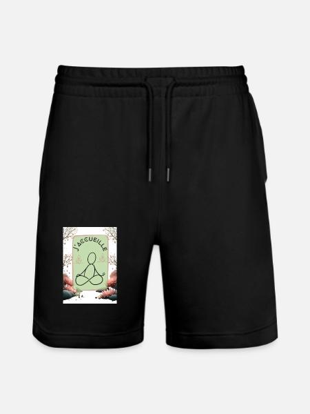 Greeting Flute - Stanley/Stella Trainer Unisex Organic Jogging Shorts - black
