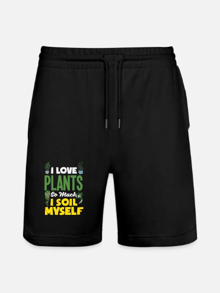 Garten- Und Pflanzenliebhaber Geschenke - Stanley/Stella Unisex Bio Joggingshorts Trainer  - Schwarz