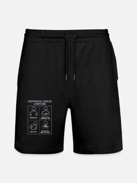 Krebs Speiseröhre Chemo Krebs-Überlebender - Stanley/Stella Unisex Bio Joggingshorts Trainer  - Schwarz