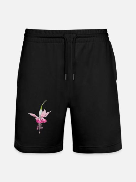 Fleur de fuchsia - Short de jogging bio TRAINER Stanley/Stella unisexe - noir