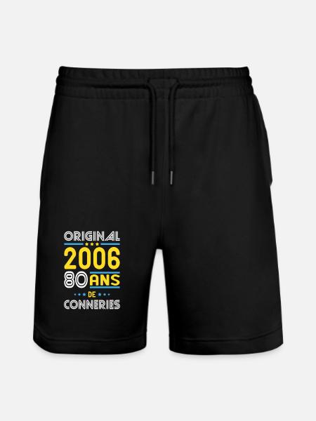 Original – 2006 – 20 Jahre - Stanley/Stella Unisex Bio Joggingshorts Trainer - Schwarz