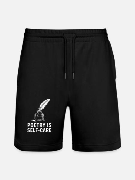 Poetry as Self-Care - Stanley/Stella Trainer Unisex Organic Jogging Shorts - black