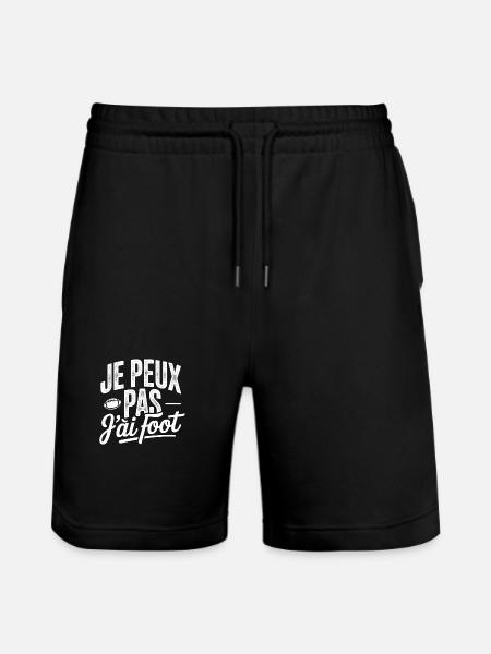 je_peux_pas_j-ai_rugby - Short de jogging bio TRAINER Stanley/Stella unisexe - noir