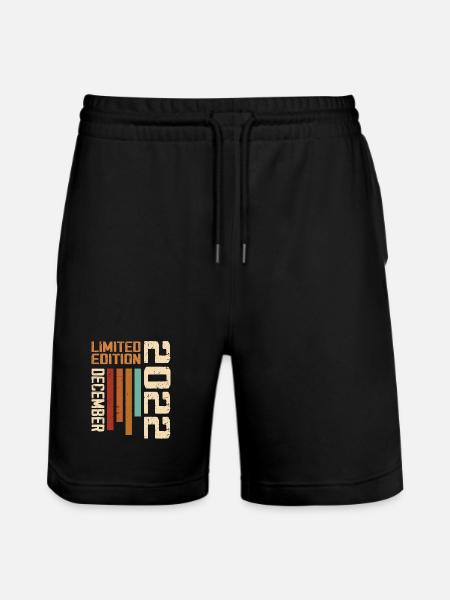 December 2022 - 2022 December - Stanley/Stella Trainer Unisex Organic Jogging Shorts - black