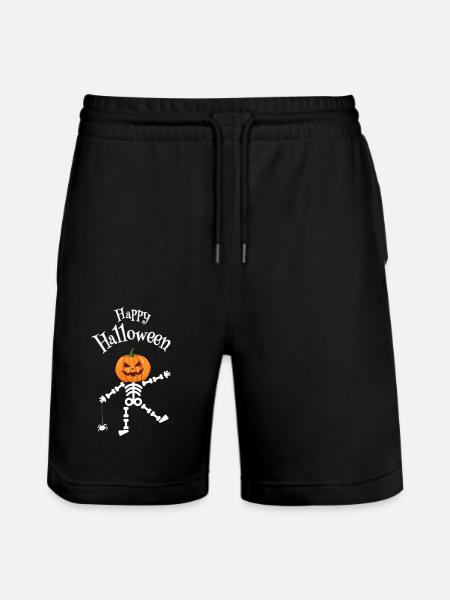 Happy Halloween - Stanley/Stella Unisex Bio Joggingshorts Trainer - Schwarz