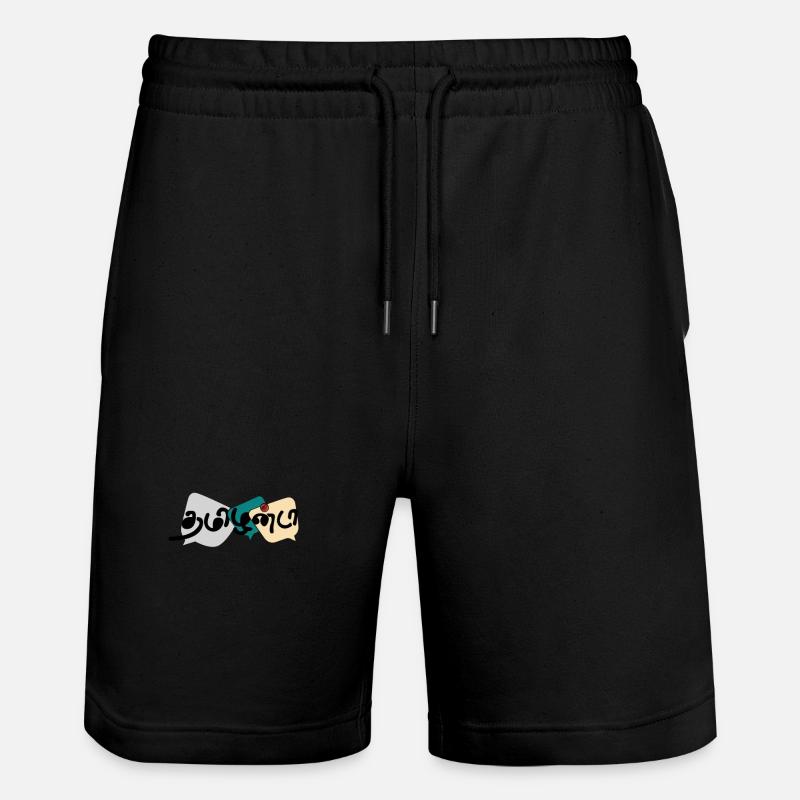 Tamilan Da : Fierté et identité - Short de jogging bio TRAINER Stanley/Stella unisexe - noir