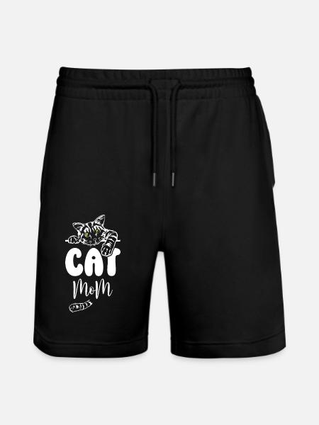 Maman chat - Short de jogging bio TRAINER Stanley/Stella unisexe - noir