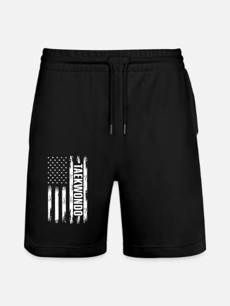 Taekwondo - Stanley/Stella Trainer Unisex Organic Jogging Shorts - black