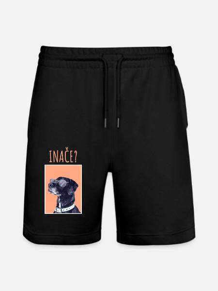 INAČE MAJICA - Stanley/Stella Unisex Bio Joggingshorts Trainer - Schwarz