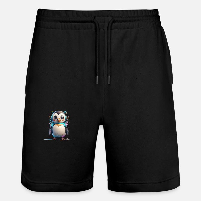 Robot Pingouin - Short de jogging bio TRAINER Stanley/Stella unisexe - noir