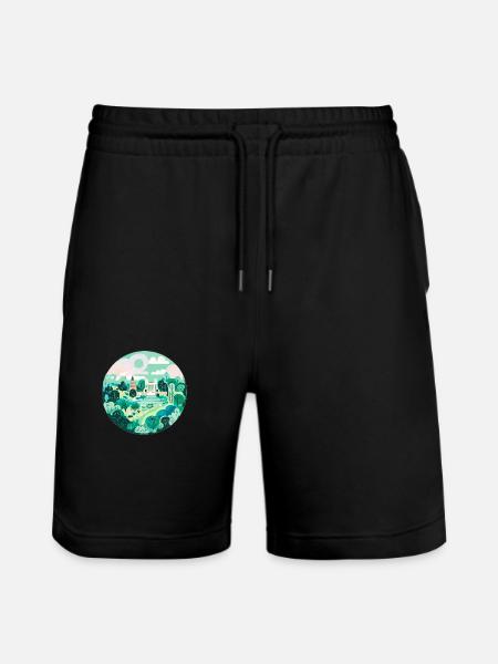 Hyde park London - Stanley/Stella Trainer Unisex Organic Jogging Shorts - black