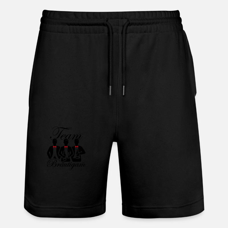 Équipe du marié de mariage - Short de jogging bio TRAINER Stanley/Stella unisexe - noir