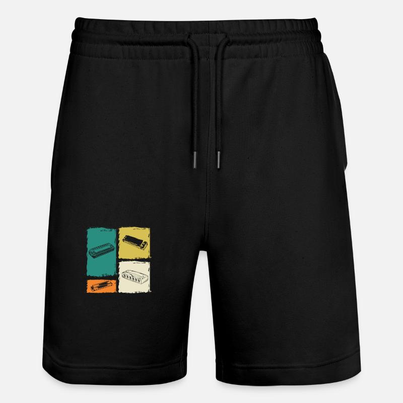 Harmonica Harmonica - Short de jogging bio TRAINER Stanley/Stella unisexe - noir