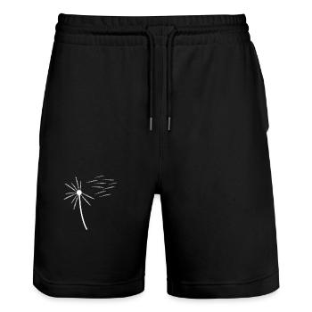 Flute player - Stanley/Stella Trainer Unisex Organic Jogging Shorts - black - Front - Nik (191cm) & Marisol (170cm)