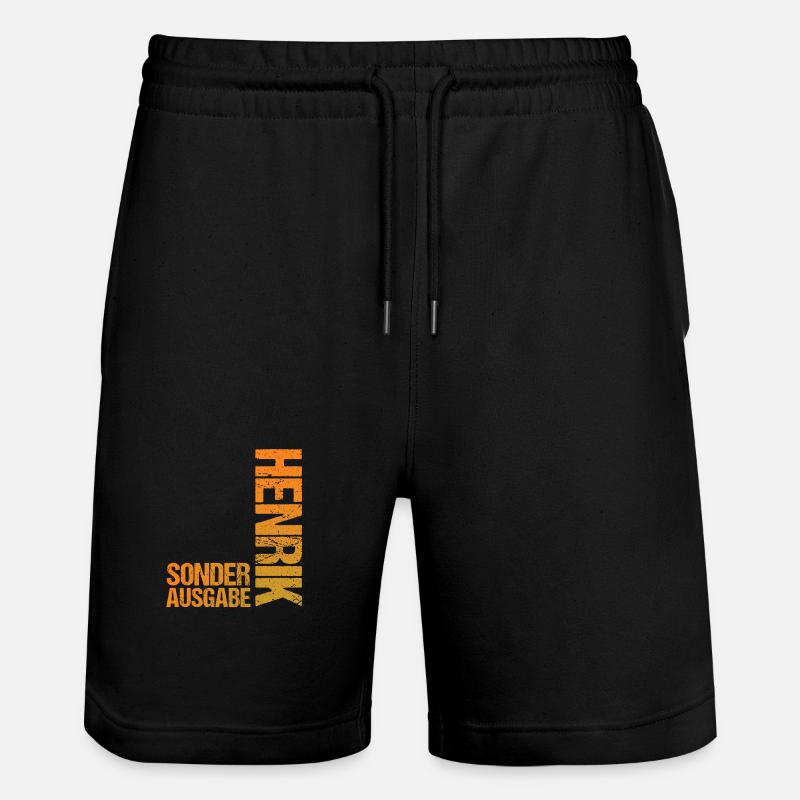 Henrik - Stanley/Stella Unisex Bio Joggingshorts Trainer - Schwarz