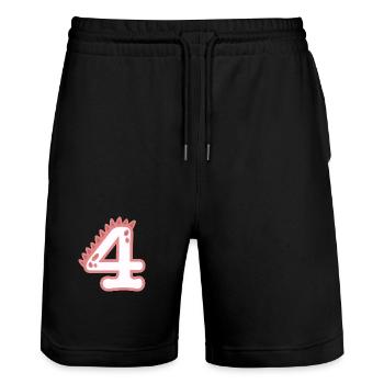 Numéro 4 - Short de jogging bio TRAINER Stanley/Stella unisexe - noir - Devant - Nik (191cm) & Marisol (170cm)