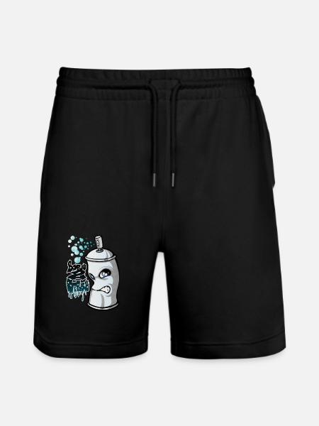 Spray and graffiti - Short de jogging bio TRAINER Stanley/Stella unisexe - noir