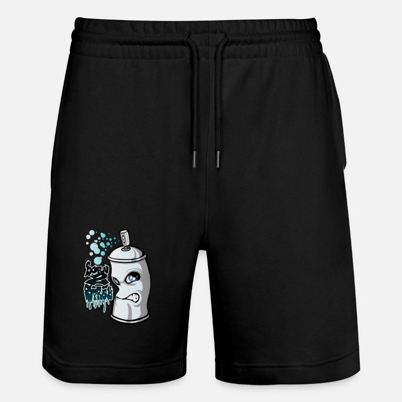 Spray and graffiti - Short de jogging bio TRAINER Stanley/Stella unisexe - noir