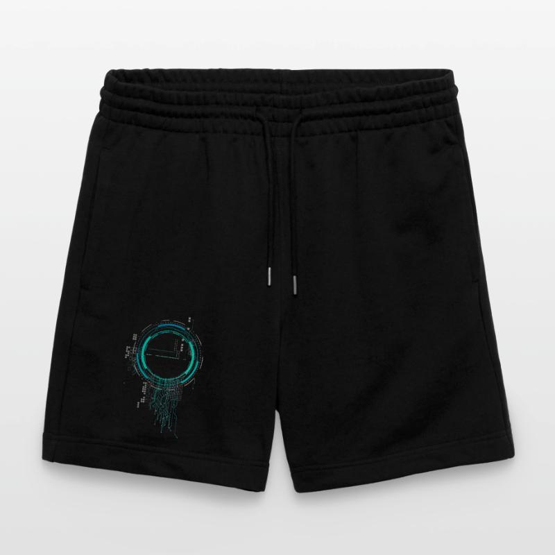 cpu pc nerd spaceship sci-fi core board lol cod Stanley/Stella Trainer Unisex Organic Jogging Shorts