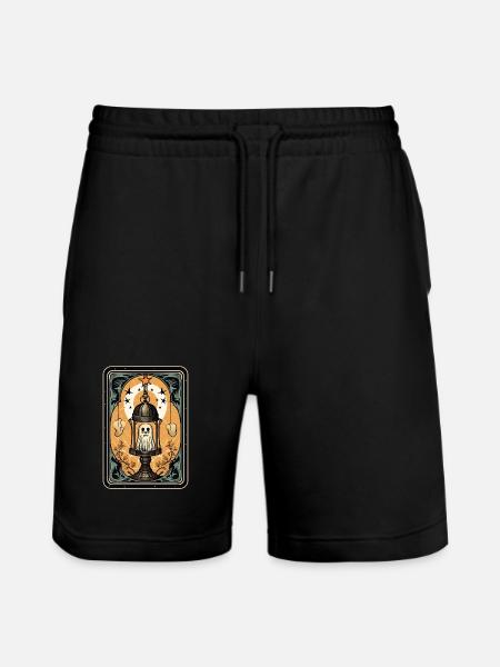 Spook in een kooi Tarotkooi - Stanley/Stella uniseks bio-joggingshorts Mover - zwart