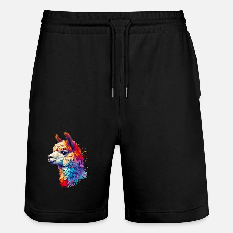 Alpaka - Stanley/Stella Unisex Bio Joggingshorts Trainer - Schwarz